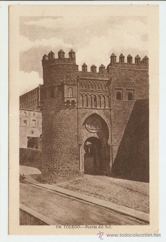 Postales: Toledo - Puerta del Sol 1933