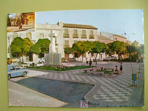 Postkarten: Plaza Santa Quiteria - Alcazar de San Juan - Agradecimiento del Colegio de la Sagrada Familia. 1970