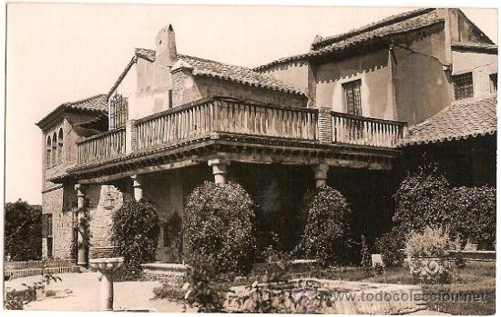 Postcards: 1690 -TOLEDO - POSTAL FOTOGR&Aacute;FICA - CASA DEL GRECO DESDE EL JARDIN N&ordm; 1111 - VER REVERSO