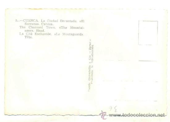 Postales: Cuenca .. La ciudad encantada, el Serrano. Cabeza - Foto 2