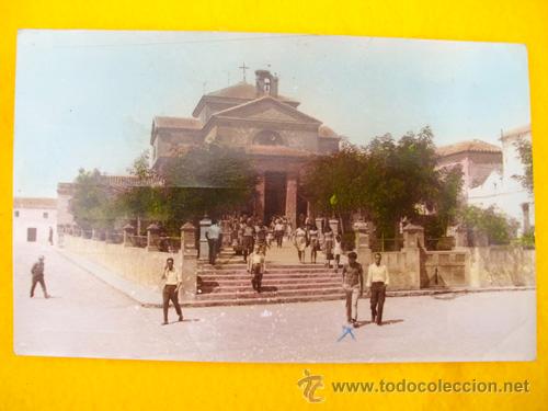 Postales: Antigua Postal : ABENOJAR - Ciudad Real - Parroquia de Ntra Sra de la Asuncion