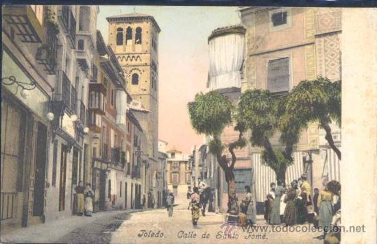 Postkarten: TOLEDO.- CALLE DE SANTO TOM&Eacute;