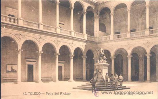 Postcards: TOLEDO.- PATIO DEL ALC&Aacute;ZAR