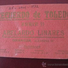 Postales: ANTIGUO LIBRITO,PLIEGO DE 20 POSTALES,RECUERDO DE TOLEDO SERIE II,ABELARDO LINARES,GRANADA.ALHAMBRA.