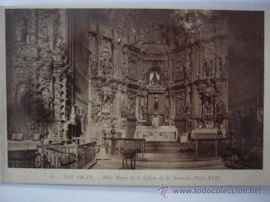 Postcards: LOS ARCOS.  GUADALAJARA.  ALTAR MAYOR.  N&ordm; 82.  ROISIN.