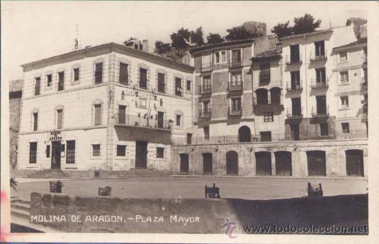 Postales: MOLINA DE ARAG&Oacute;N (GUADALAJARA).- PLAZA MAYOR