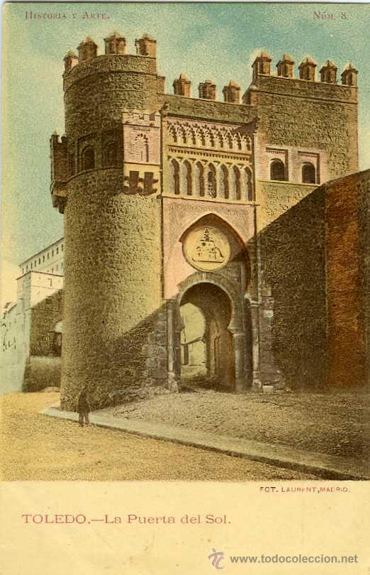 Postales: POSTAL TOLEDO LA PUERTA DEL SOL - Foto 1