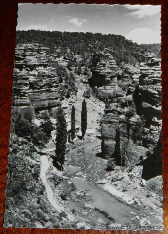 Postcards: ANTIGUA FOTO POSTAL DE MOLINA DE ARAGON, N. 25, BARRANCO DE LA HOZ, ED. GARCIA GARRABELLA, NO CIRCUL