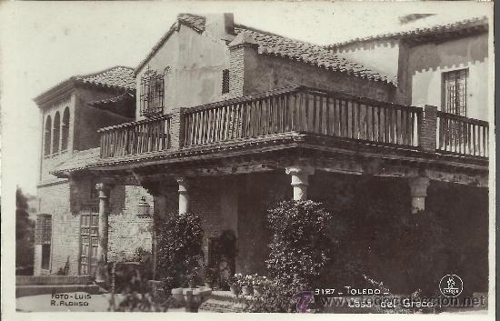 Postales: TOLEDO CASA DEL GRECO SIN CIRCULAR - Foto 1
