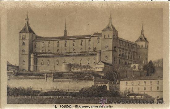 Postales: TOLEDO  ALCAZAR SIN ESCRIBIR - Foto 1
