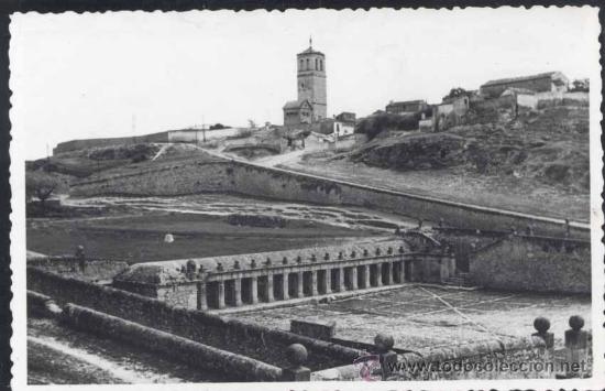 Postales: OCA&Ntilde;A (TOLEDO).- FUENTE ROMANA Y TORRE SAN MARTIN