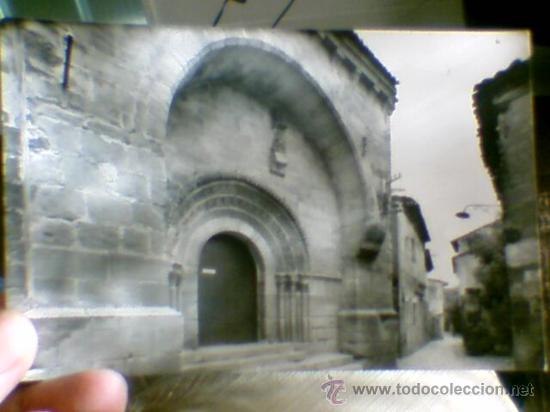 Postales: Siguenza Iglesia de San Vicente portada Guadalajara antigua a&ntilde;os 60 sin circular 15x9,5cms(B24)
