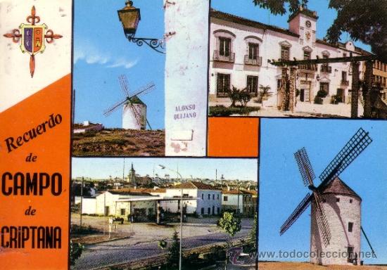 Postales: CIUDAD REAL - RECUERDO DE CAMPO DE CRIPTANA - Foto 1