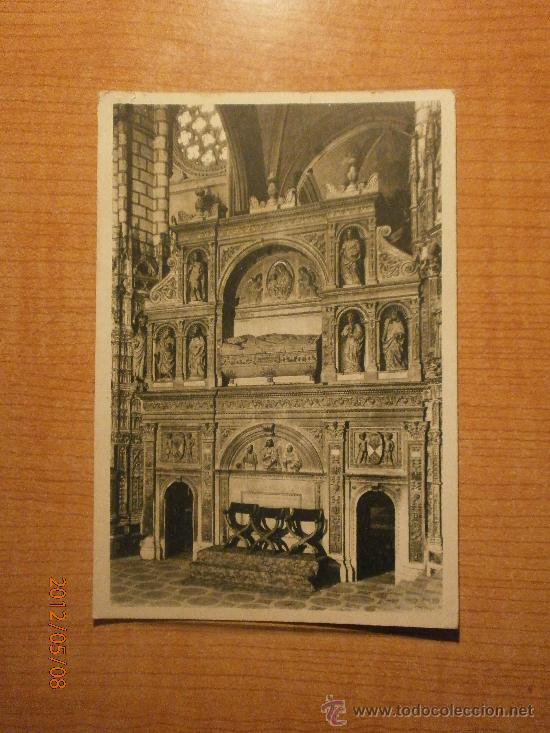 Postais: POSTAL CATEDRAL DE TOLEDO CAPILLA MAYOR SEPULCRO DEK CARDENAL GONZALEZ DE M (SIGLO SV)  SIN CIRCILAR