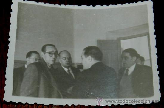 Postkarten: ANTIGUA FOTOGRAFIA DE SANTA CRUZ DE LOS CA&Ntilde;AMOS, PICON O CALZADA (CIUDAD REAL) EN LA INAUGURACION DE