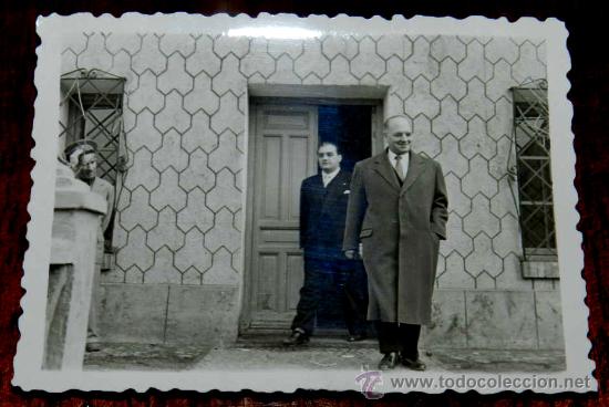 Postkarten: ANTIGUA FOTOGRAFIA DE SANTA CRUZ DE LOS CA&Ntilde;AMOS, PICON O CALZADA (CIUDAD REAL) EN LA INAUGURACION DE