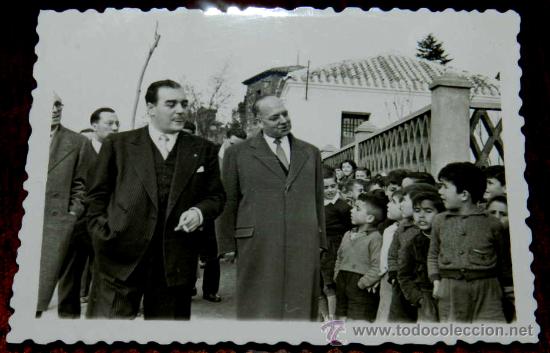 Postcards: ANTIGUA FOTOGRAFIA DE SANTA CRUZ DE LOS CA&Ntilde;AMOS, PICON O CALZADA (CIUDAD REAL) EN LA INAUGURACION DE