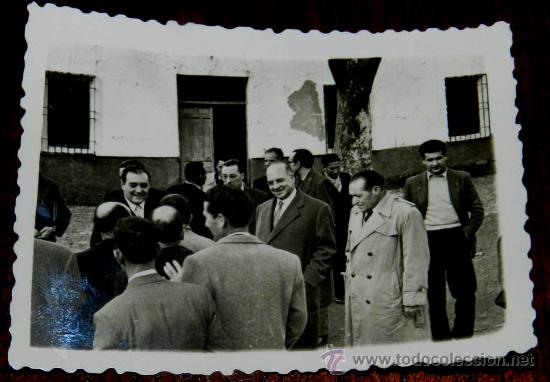 Postcards: ANTIGUA FOTOGRAFIA DE SANTA CRUZ DE LOS CA&Ntilde;AMOS, PICON O CALZADA (CIUDAD REAL) EN LA INAUGURACION DE