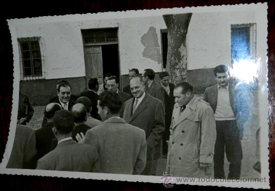 Postcards: ANTIGUA FOTOGRAFIA DE SANTA CRUZ DE LOS CA&Ntilde;AMOS, PICON O CALZADA (CIUDAD REAL) EN LA INAUGURACION DE