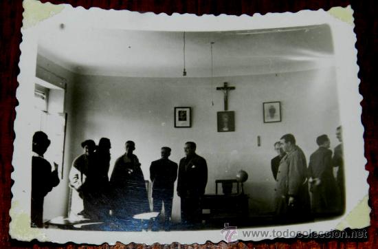 Postcards: ANTIGUA FOTOGRAFIA DE PUEBLA DE DON RODRIGO (CIUDAD REAL) EN LA INAUGURACION DE UINA ESCUELA 40 - 50