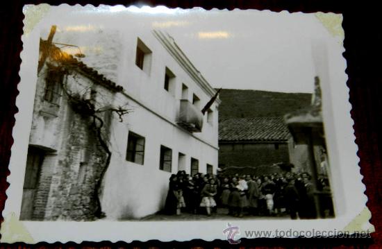Postcards: ANTIGUA FOTOGRAFIA DE VALDEMANCO DEL ESTERAS (CIUDAD REAL) INAUGURACION ESCUELA POR EL GOBIERNADOR C