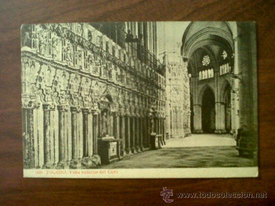 Postales: POSTAL TOLEDO-VISTA EXTERIOR DEL CORO-JOYAS DE ESPA&Ntilde;A-EDICI&Oacute;N ALMIRALL N&ordm; 209