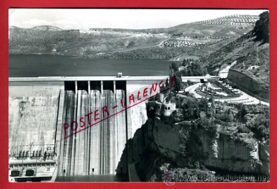 Postales: POSTAL SACEDON, GUADALAJARA, PANTANO DE ENTREPE&Ntilde;AS, VISTA GENERAL DE LA PRESA,  P74254