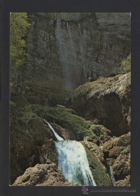 Postales: Los Chorros - Riopar.  Ed. Fot. San Antonio n&ordm; 1. Circulada 1974.
