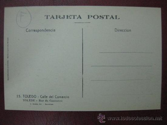 Postales: TOLEDO - CALLE DEL COMERCIO - Foto 2