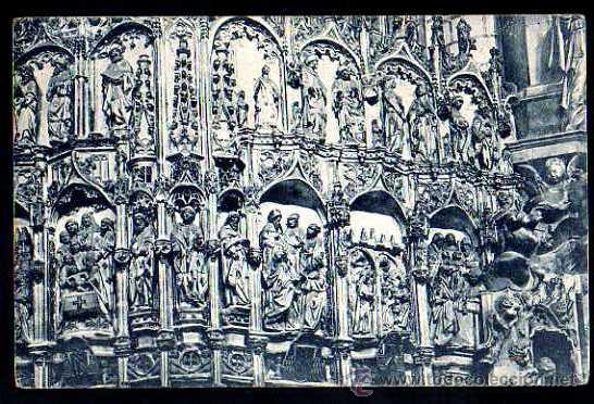 Postkarten: 49 -Toledo. Catedral Relieves del coro. No circulada.