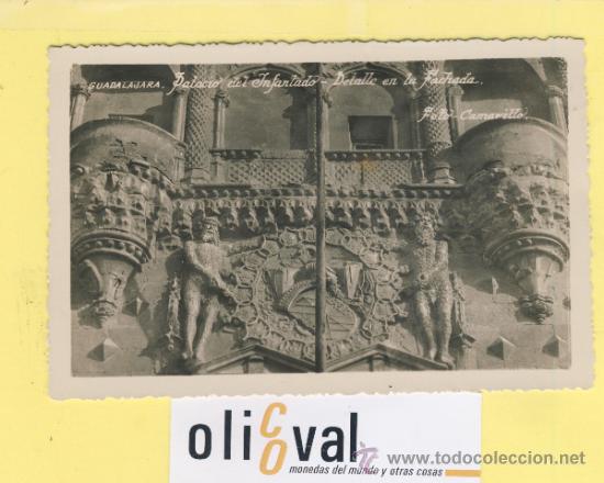 Postcards: POSTAL -GUADALAJARA  - PALACIO DEL INFANTADO  -1956-FOTO CAMARILLO  -P-01960