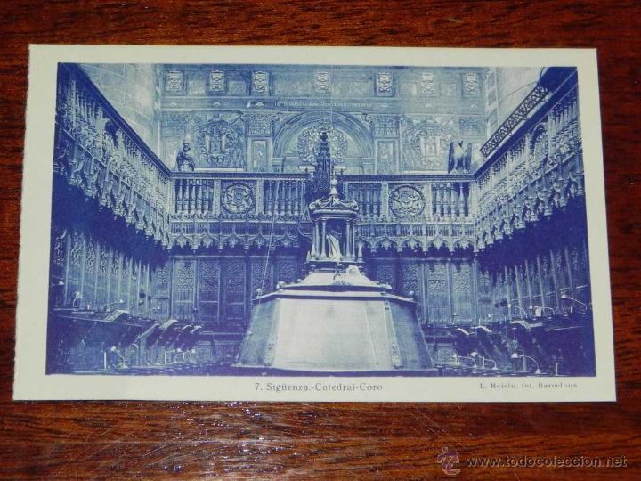 Postcards: ANTIGUA POSTAL - GUADALAJARA - SIGUENZA - CATEDRAL CORO - L. ROISIN - EDICION CASA RODRIGO - 7 - SIN