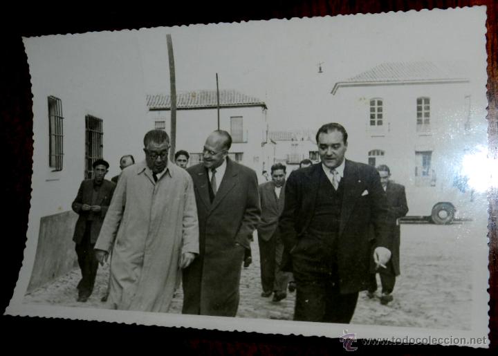 Postcards: ANTIGUA FOTOGRAFIA DE SANTA CRUZ DE LOS CA&Ntilde;AMOS, PICON O CALZADA (CIUDAD REAL) EN LA INAUGURACION DE