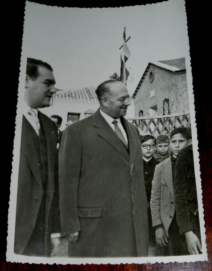 Postcards: ANTIGUA FOTOGRAFIA DE SANTA CRUZ DE LOS CA&Ntilde;AMOS, PICON O CALZADA (CIUDAD REAL) EN LA INAUGURACION DE