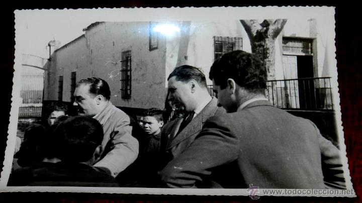 Postcards: ANTIGUA FOTOGRAFIA DE VALDEMANCO DEL ESTERAS (CIUDAD REAL) INAUGURACION ESCUELA POR EL GOBIERNADOR C