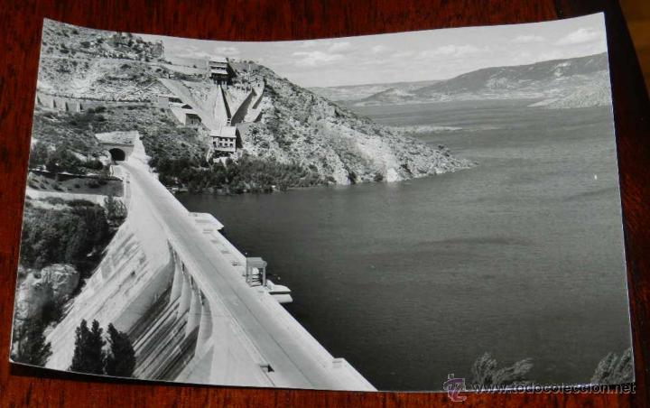 Postcards: ANTIGUA FOTO POSTAL DE SACEDON, N. 3, PANTANO DE ENTREPE&Ntilde;AS, NO CIRCULADA, ED. VISTABELLA.