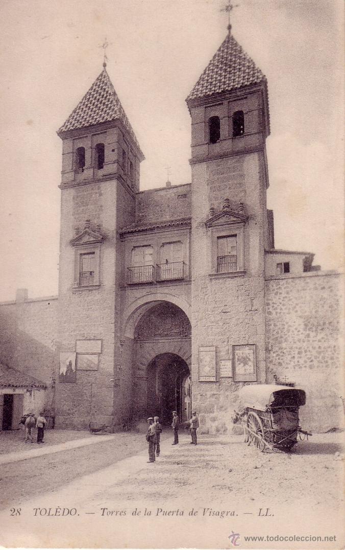 Postales: TOLEDO - TORRES DE LA PUERTA DE VISAGRA - Foto 1