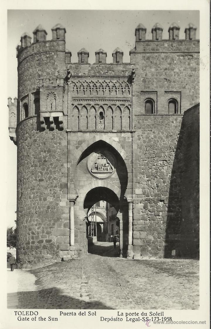 Postales: TOLEDO PUERTA DEL SOL SIN ESCRIBIR - Foto 1