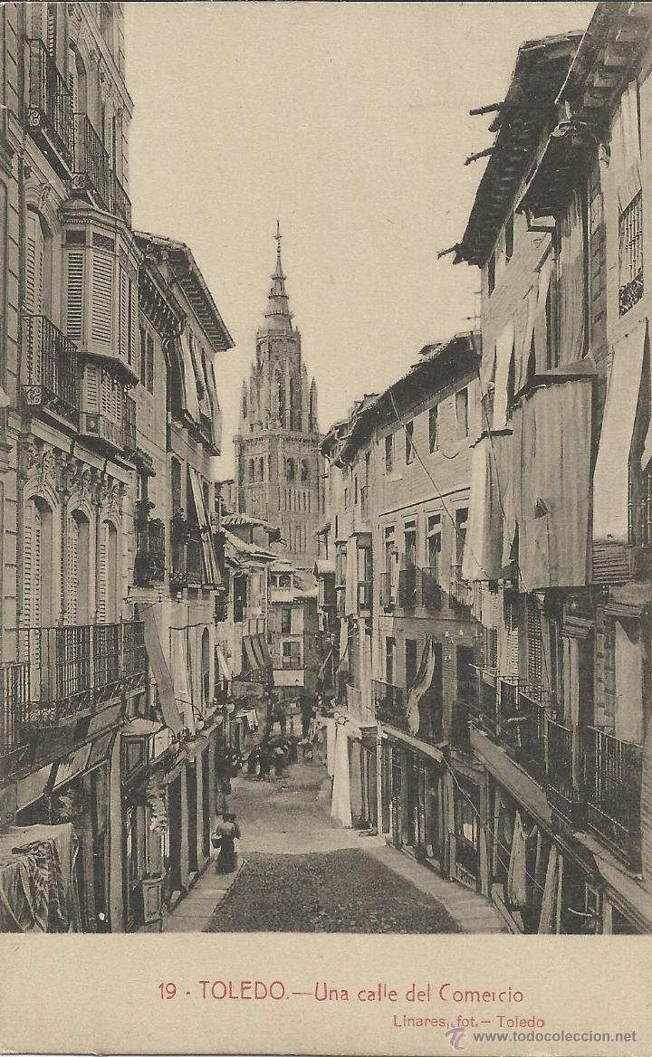 Postales: TOLEDO. UNA CALLE DEL COMERCIO. - Foto 1