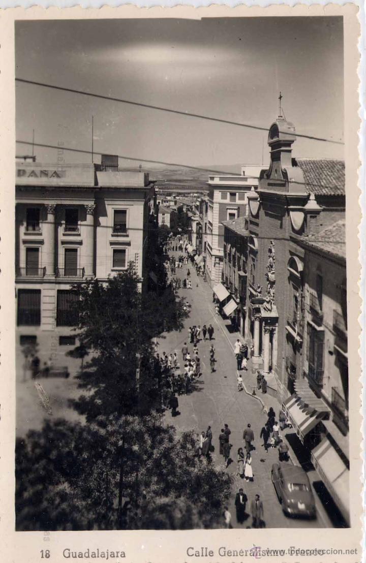 Postkarten: GUADALAJARA.- CALLE GENERALISIMO FRANCO