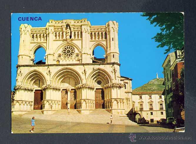 Postales: Postal de CUENCA: Catedral (Ed. paris num. 413) - Foto 1