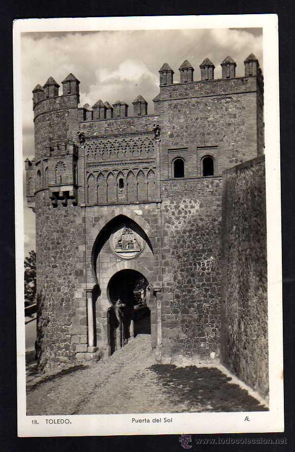 Postales: Toledo. Puerta del sol. No circulada. - Foto 1