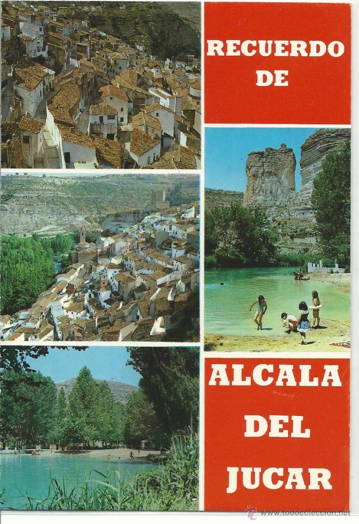 Cartoline: ALCALA DEL JUCAR .- RECUERDO .- EDICIONES FITER 1977