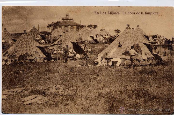Postais: EN LOS ALIJARES. LA HORA DE LA LIMPIEZA