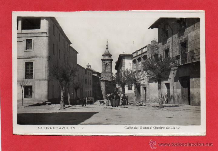 Postales: molina de aragon. 1 calle queipo de llano
