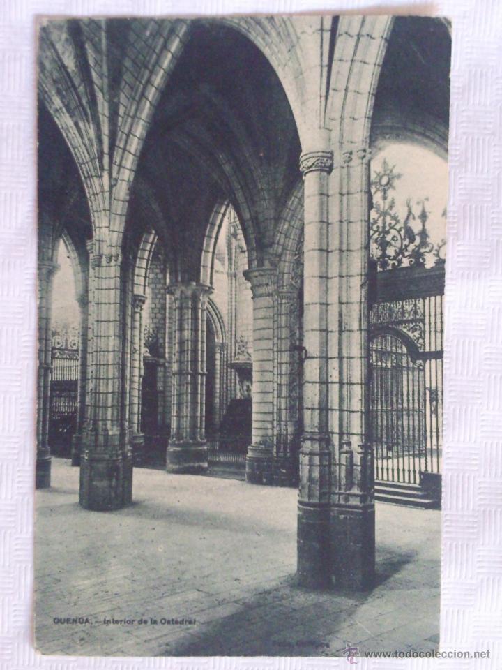 Postales: ANTIGUA POSTAL - CUENCA, INTERIOR DE LA CATEDRAL - Foto 1