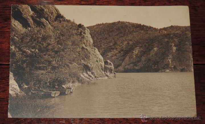 Postales: POSTAL GUADALAJARA. SALTO DE BOLARQUE. EMBARCADERO. NO CIRCULADA.