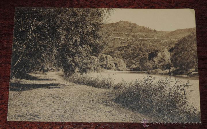 Postales: POSTAL GUADALAJARA. SALTO DE BOLARQUE. ORILLA DEL GUALIELA. NO CIRCULADA.