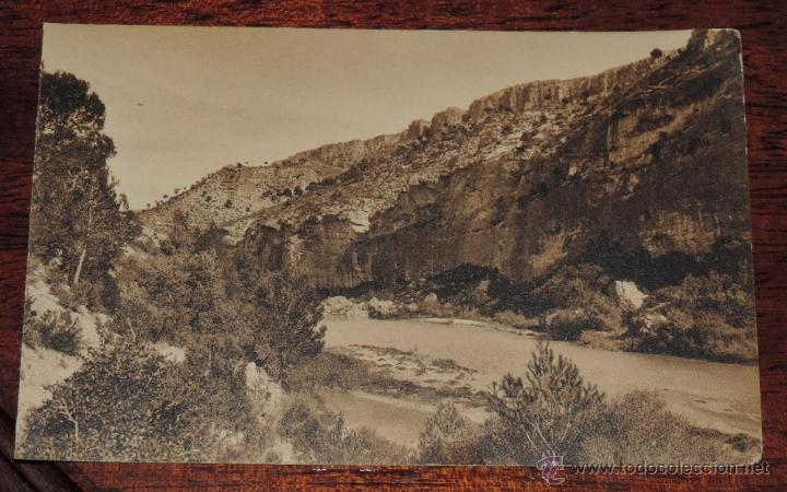 Postales: POSTAL GUADALAJARA. SALTO DE BOLARQUE. FINAL DEL EMBALSE DE GUADIELA. NO CIRCULADA.