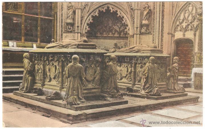Postales: Toledo Capilla de Santiago Catedral. Sepulcros de D. Alvaro de Luna y su esposa